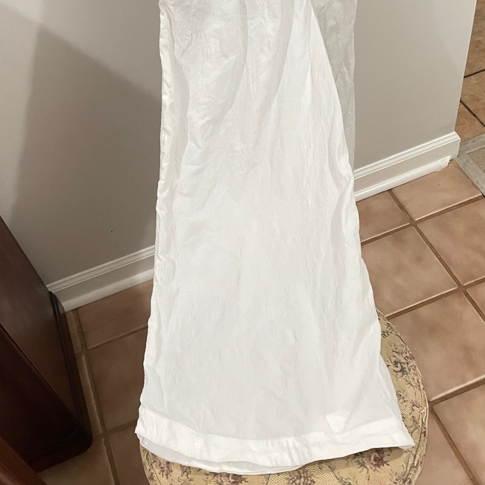 Free People White Crepe Wide Leg Eileen Jumpsuit Size 10 NWOT - Picture 13 of 15